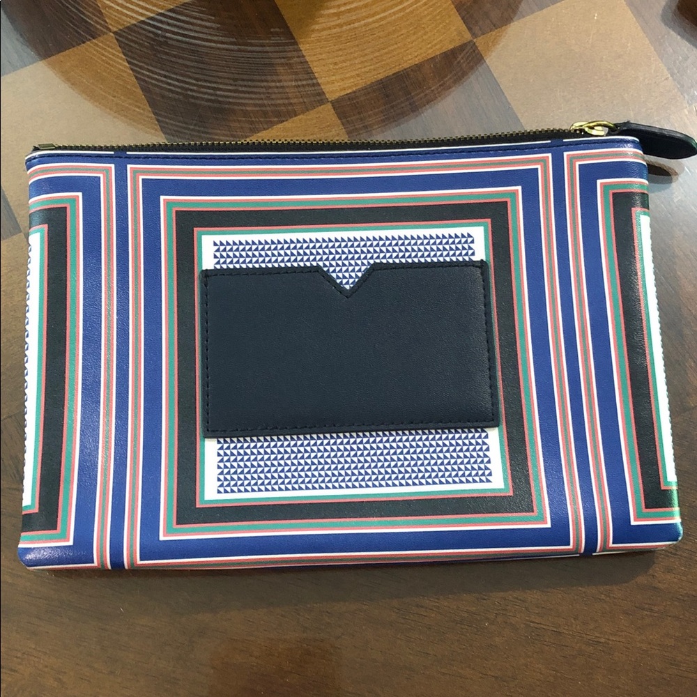 J Crew Geometric Patterned Clutch - image 1